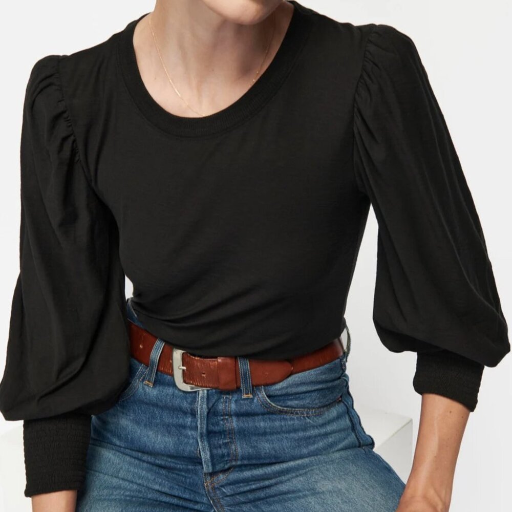 Nation LTD Loren 3/4 Tee in Black